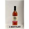 Image 1 : 3 BOTTLES OF TISDALE WHITE ZINFANDEL CALIFORNIA