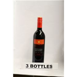 3 BOTTLES OF SONORA DESERT RANCH SHIRAZ