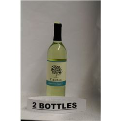 2 BOTTLES OF TISDALE MOSCATO CALIFORNIA WHITE WINE
