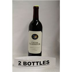 2 BOTTLES OF CYCLES GLADIATOR CABERNET SAUVIGNON