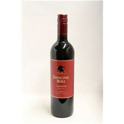 750ML BOTTLE OF DANCING BULL ZINFANDEL 2012 RED