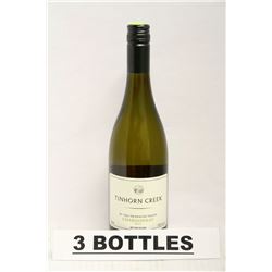 3 BOTTLES OF TINHORN CREEK CHARDONNAY 2012