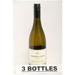 3 BOTTLES OF TINHORN CREEK CHARDONNAY 2012