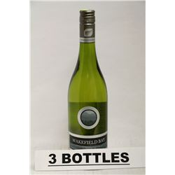 3 BOTTLES OF WAKEFIELD BAY SAUVIGNON BLANC