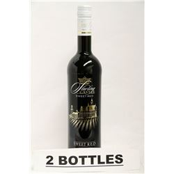 2 BOTTLES OF STARLING CASTLE SWEET RED WINE