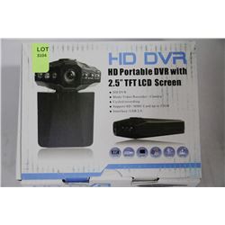 NEW HD PORTABLE DVR W/ 2.5" TFT LCD SCREEN