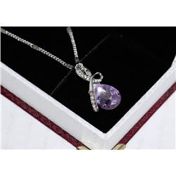 LADIES SWAROVSKI CRYSTAL PENDANT & NECKLACE