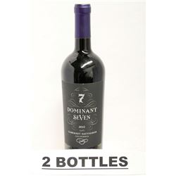 2 BOTTLES OF DOMINANT SEVEN 2013 CABERNET