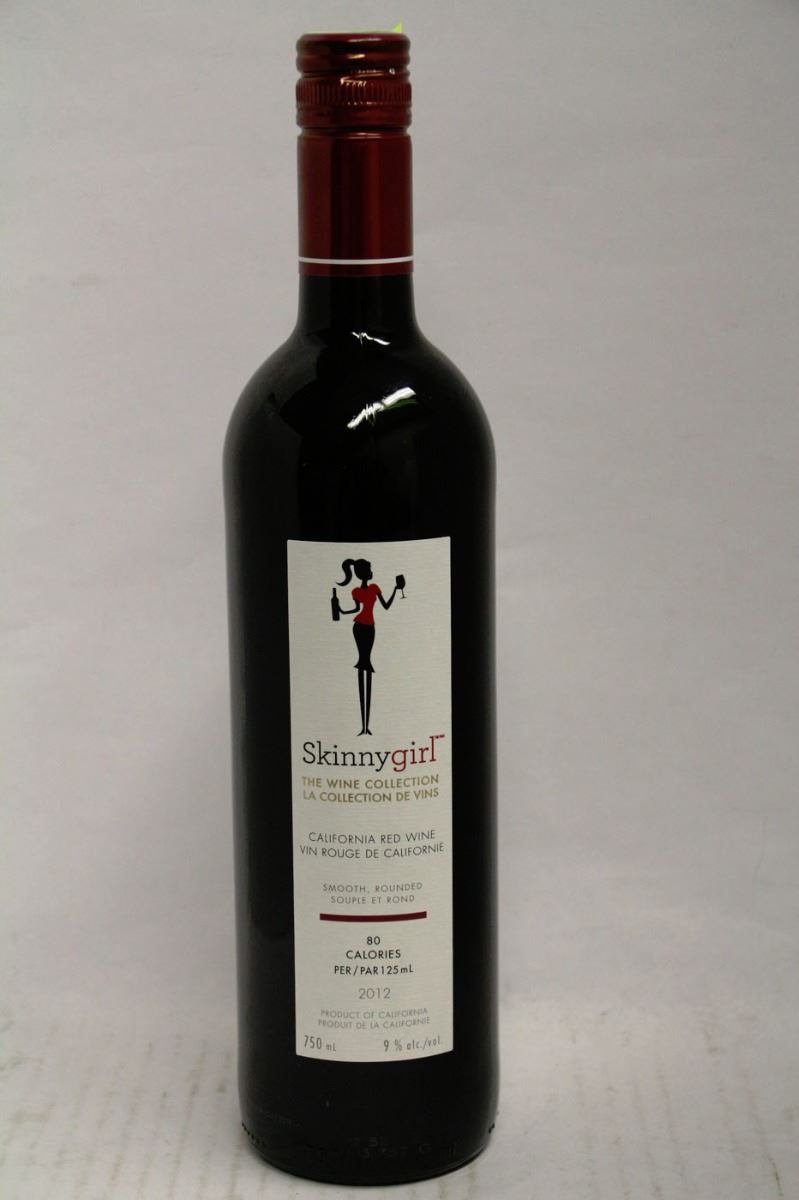 750ML BOTTLE OF SKINNY GIRL CALIFORNIA RED WINE