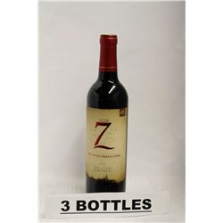 3 BOTTLES OF THE SEVEN DEADLY ZINS 2012 ZINFANDEL