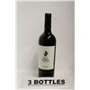 Image 1 : THREE BOTTLES OF RED ROCK WINERY MALBEC 2011 RED