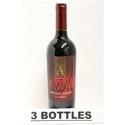 3 BOTTLES OF LIMITED RELEASE APOTHIC CRUSH 2013