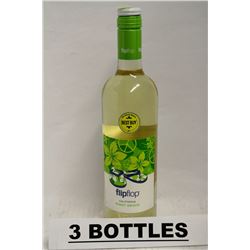 3 BOTTLES OF FLIPFLOP PINOT GRIGIO WHITE WINE