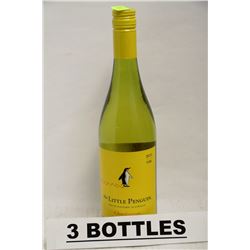 3 BOTTLES OF THE LITTLE PENGUIN CHARDONNAY 2013