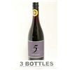 Image 1 : 3 BOTTLES OF FIVE VINEYARDS 2013 PINOT NOIR RED
