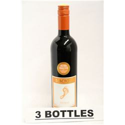 2 BOTTLES OF BAREFOOT SHIRAZ RED WINE