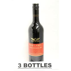 2 BOTTLES OF RED LABEL SHIRAZ GRENACHE 2013
