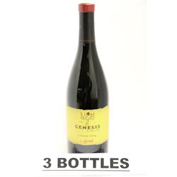 3 BOTTLES OF GENESIS 2005 SYRAH RED WINE