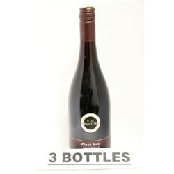 3 BOTTLES OF KIM CRAWFORD PINOT NOIR 2013 RED WINE