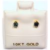 Image 1 : 10K Gold Black Diamond (0.19ct) Earrings