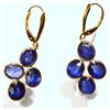 Image 1 : 14K Gold Sapphire (17ct) Earrings