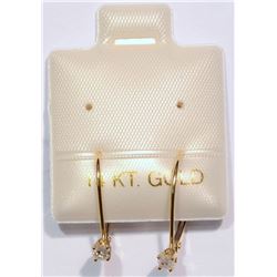 14K Gold Diamond (0.20ct) Earrings