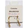 Image 3 : 14K Gold Diamond (0.20ct) Earrings