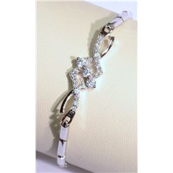 Sterling Silver Cubic Zirconia Bracelet