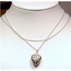 Sterling Silver Heart Design Persona Pendant