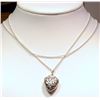 Image 1 : Sterling Silver Heart Design Persona Pendant