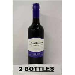 2 BOTTLES OF PELLER ESTATES MERLOT RED WINE