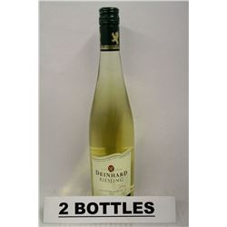 2 BOTTLES OF DEINHARD RIESLING 2012 WHITE WINE
