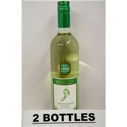 2 BOTTLES OF BAREFOOT SAUVIGNON BLANC WHITE WINE