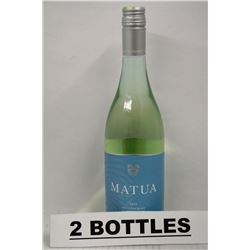 2 BOTTLES OF MATUA 2014 SAUVIGNON BLANC WHITE WINE