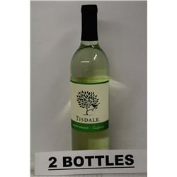2 BOTTLES OF TISDALE PINOT GRIGIO WHITE WINE