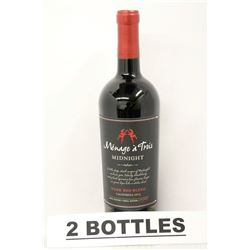 2 BOTTLES OF MENAGE A TROIS DARK RED BLEND 2013