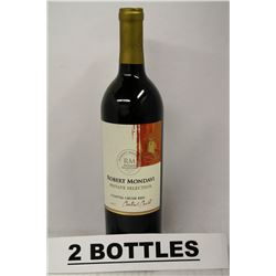 2 BOTTLES OF ROBERT MONDAVI COASTAL CRUSH RED WINE