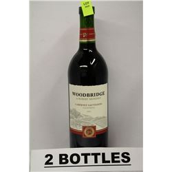 2 BOTTLES OF WOODBRIDGE CABERNET SAUVIGNON