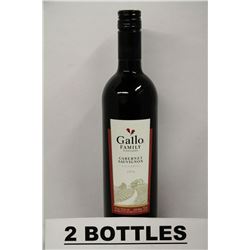 2 BOTTLES OF GALLO FAMILY CABERNET SAUVIGNON 2013