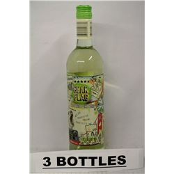 3 BOTTLES OF BEAR FLAG SOFT WHITE WINE BLEND