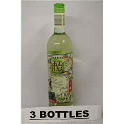 3 BOTTLES OF BEAR FLAG SOFT WHITE WINE BLEND