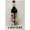 Image 1 : 3 BOTTLES OF BEAR FLAG DARK RED WINE BLEND
