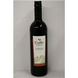 750ML BOTTLE OF GALLO FAMILY CABERNET SAUVIGNON