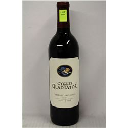 750ML BOTTLE OF CYCLES GLADIATOR CABERNET