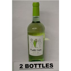 2 BOTTLES OF MIDDLE SISTER CALIFORNIA SAUVIGNON