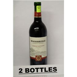 2 BOTTLES OF WOODBRIDGE CABERNET SAUVIGNON 2012