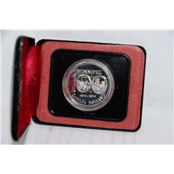 1974 WINNIPEG SILVER DOLLAR CASED