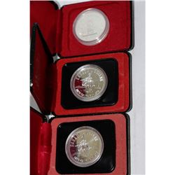 CANADA SILVER DOLLARS (2-1975 & 1-1977)  -X3