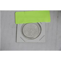 1965 SILVER CANADIAN 50 CENT PIECE UNCIRCULATED W/