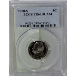 2000-S PCGS CERTIFIED PR69 DEEP CAMEO AMERICAN